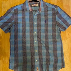 Penguin plaid button up shirt.